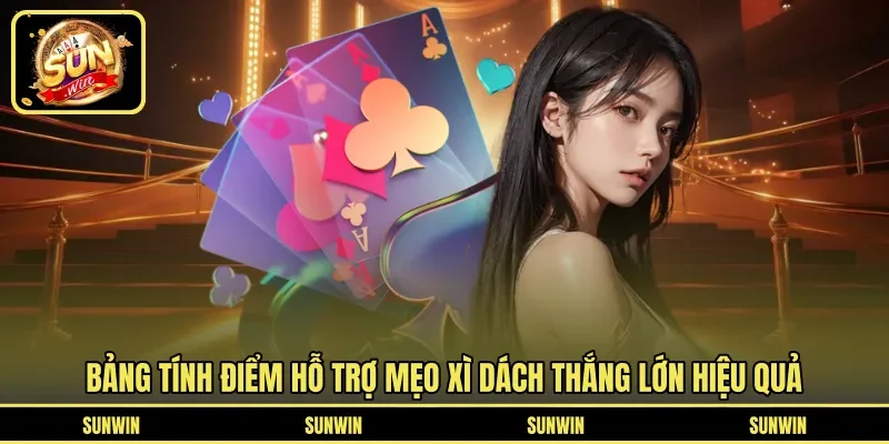 Bảng tính điểm hỗ trợ mẹo xì dách thắng lớn hiệu quả