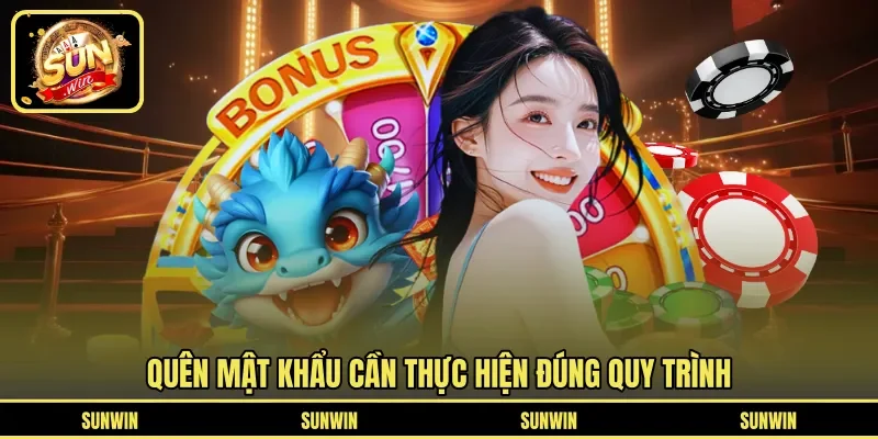 Quên mật khẩu cần thực hiện đúng quy trình